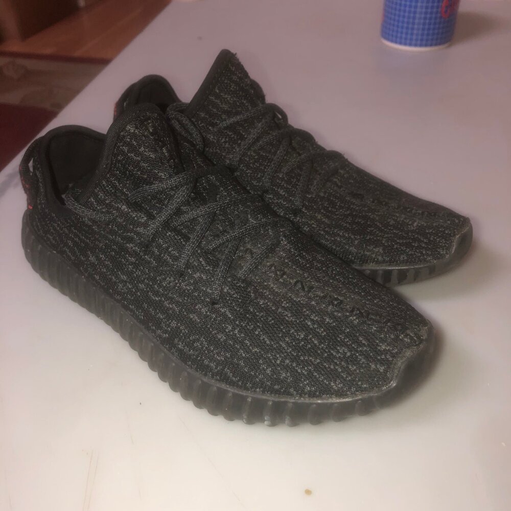 Yeezy Adidas Boost 350 black grey US 6 Men & 7.5 women